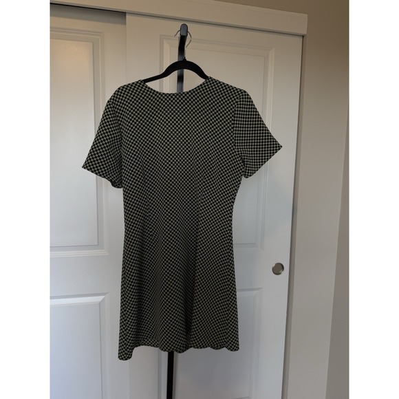 Lisa Says Gah Dresses & Skirts - Lisa  says gah Florence Mini Dress Checkered Green Black Size M Gingham